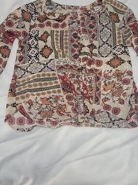 Roz & Ali Medium Muticolored Bohemian Top